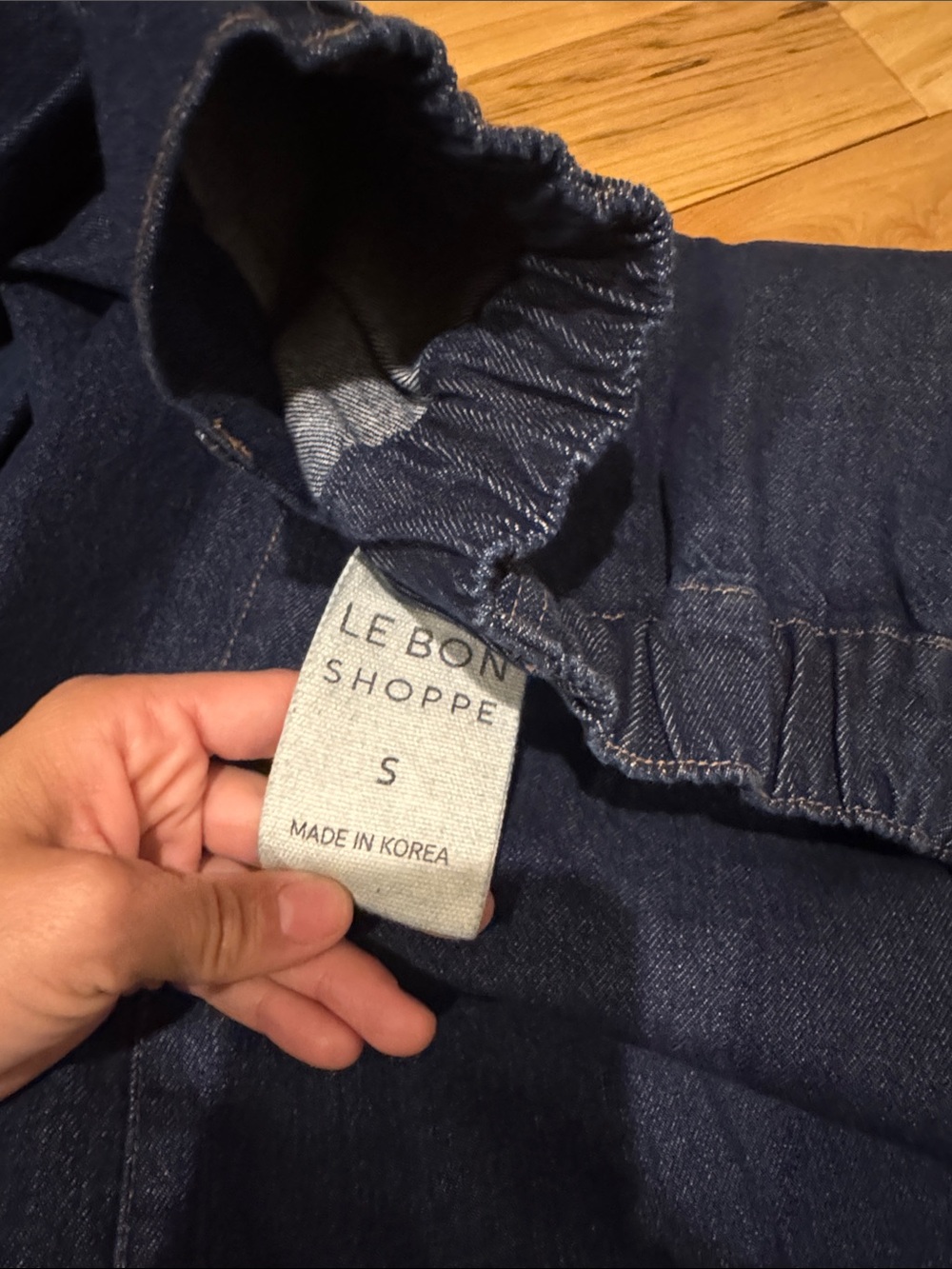 Le Bon Shoppe Farm Girl Raw Denim Skirt Size Small - Picture 7 of 7
